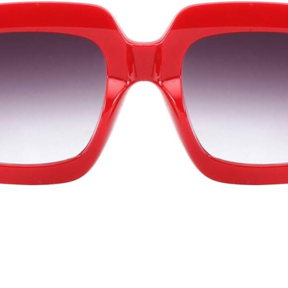 Oversized Square Sunglasses Women Inspired Multi Tinted Frame Fashion Modern Sha - Picture 5 of 6
